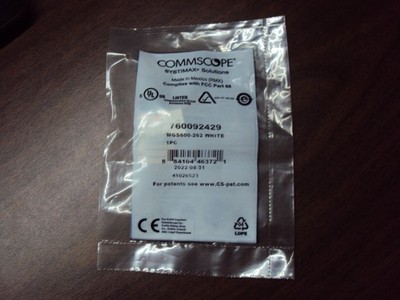 60 pcs Commscope GigaSPEED X10D MGS600 Series WHITE Cat6 A Jacks 760092429 NIB