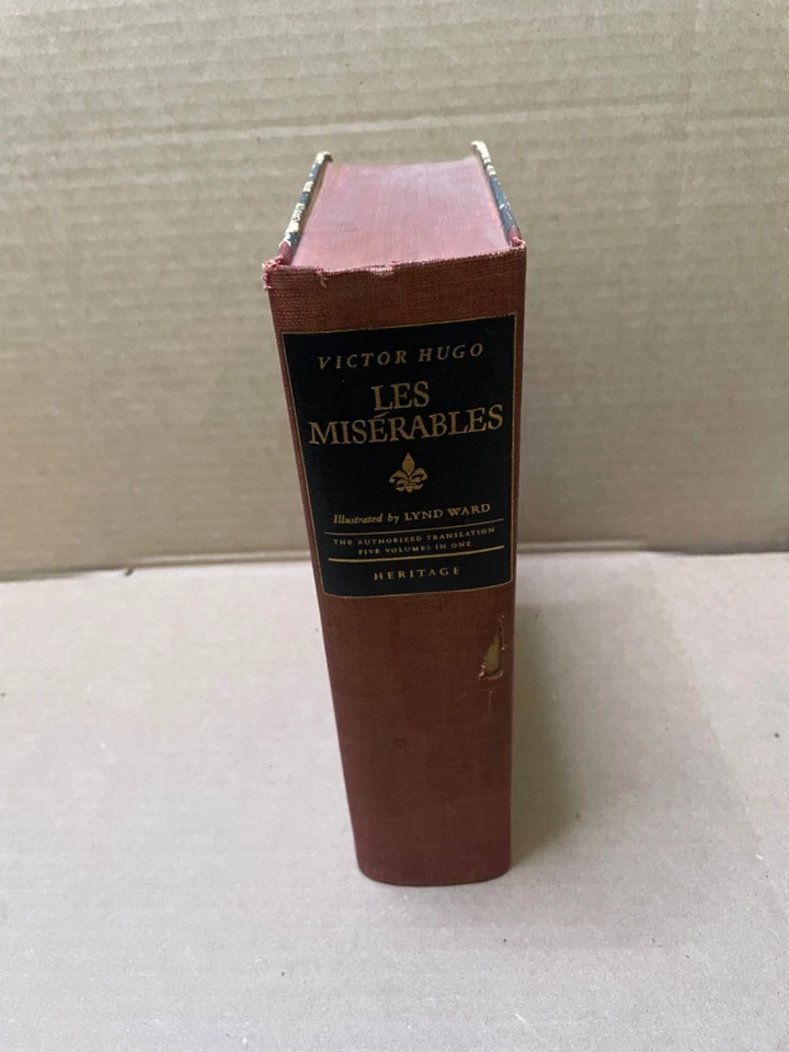 Les Miserables Victor Hugo Heritage Press 1938 Lynd Ward Illustrated Foto 4 de 4