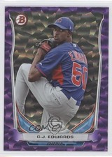 2014 Bowman Draft Top Prospects Purple Ice 32/99 Carl Edwards Jr CJ #TP-72 3d4