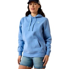 Ariat Women's Logo 2.0 Hoodie, Ultramarine Heather, Sz Med. NEW, Item 10071457