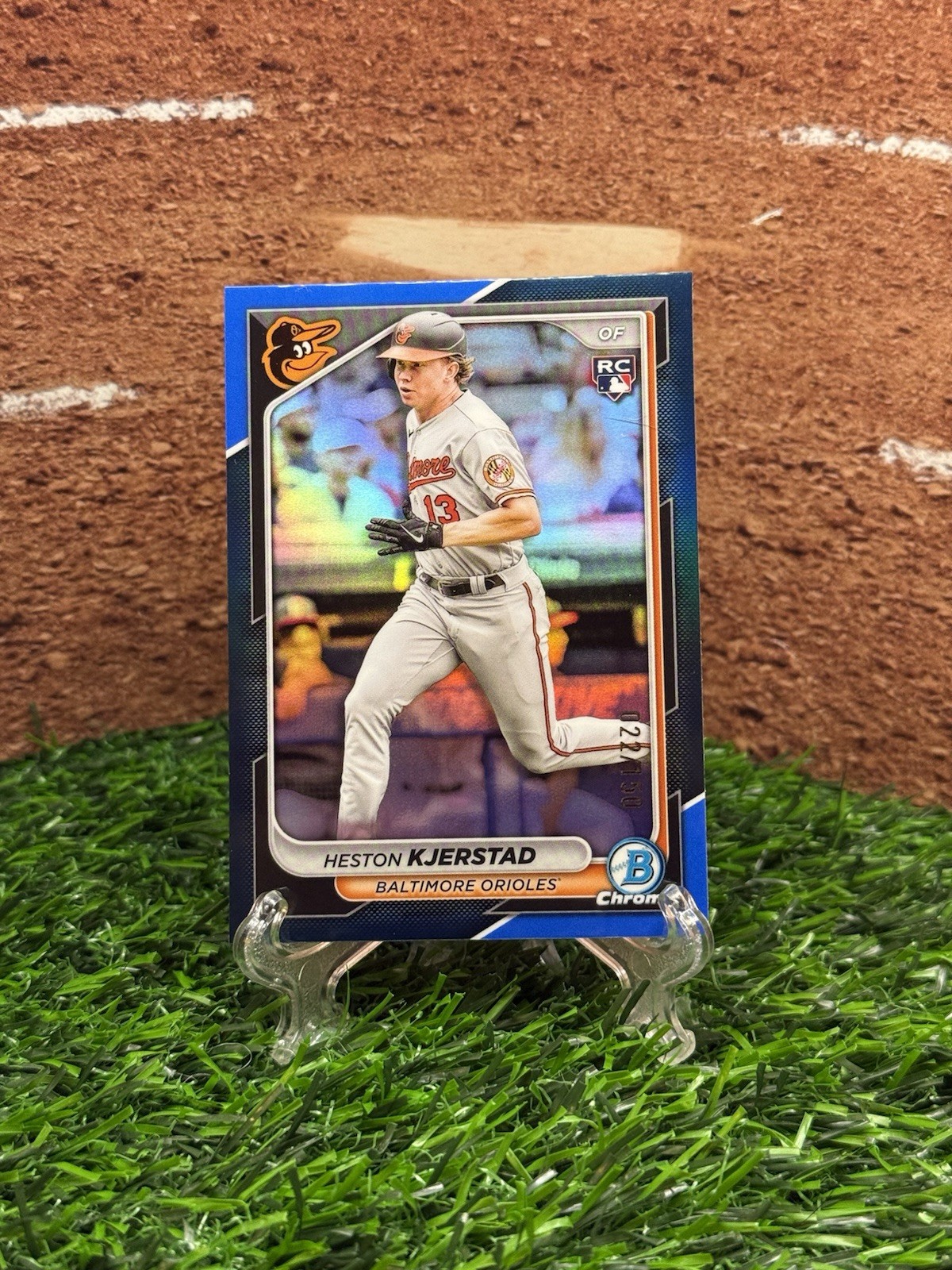 2024 Bowman Chrome - Heston Kjerstad #44 Blue Refractor /150 (RC)