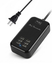 USB Charger Station, 6 Port Desktop Charging Station for Multiple Devices, Wa...