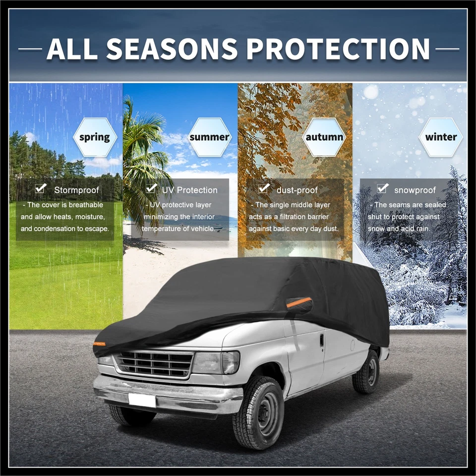 Автомобильный чехол защита от солнца и дождя с молнией для левой стороны двери для Ford E-Series - Изображение 2 из 4