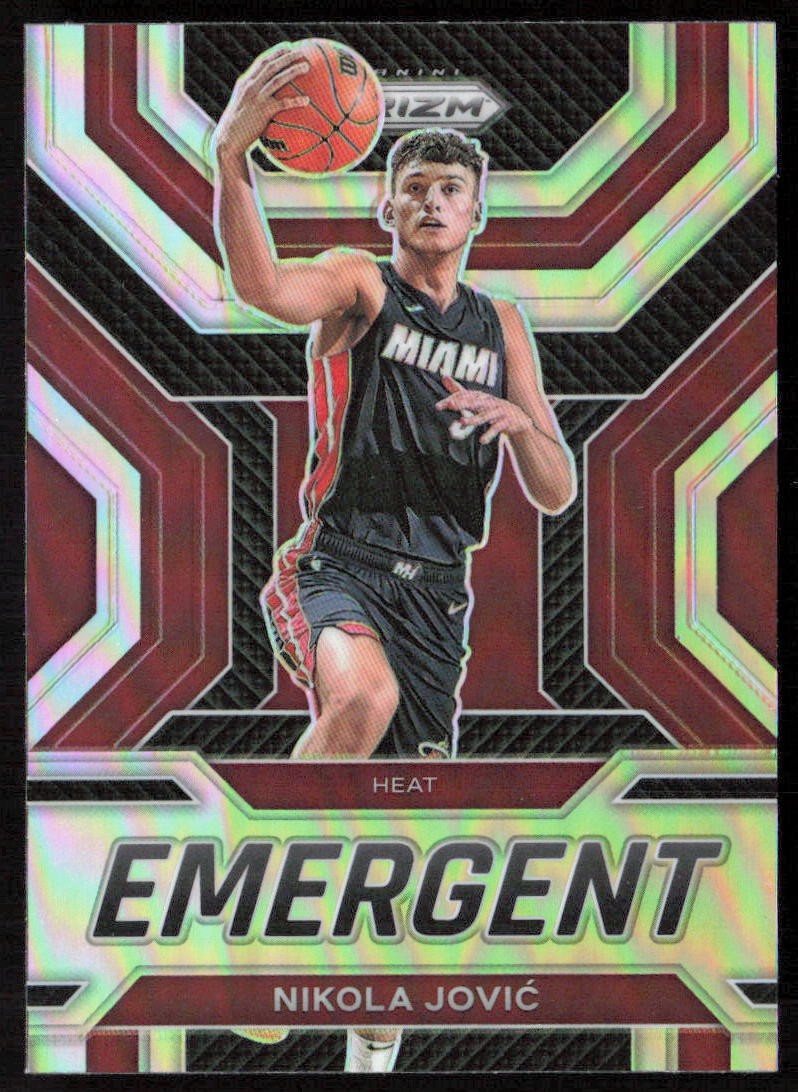 2022-23 Panini Prizm Nikola Jovic Emergent Rookie Silver Prizm