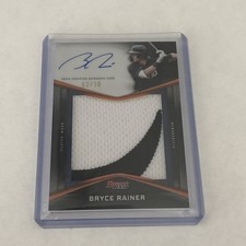 2025 Bowman’s Best Bryce Rainer Black Prospect Patch Auto #/10 Tigers Read Desc 