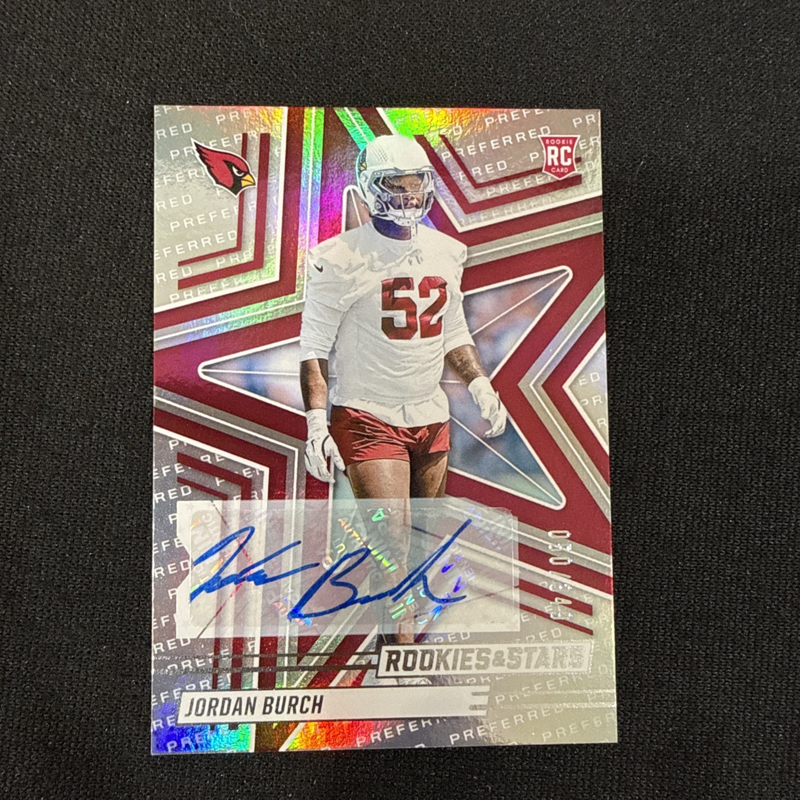 ☆☆Panini /349☆ 2025 Rookies & Stars Jordan Burch Cardinals RC Auto #143