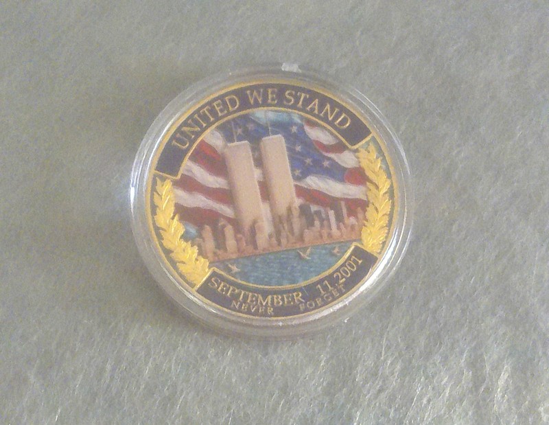 New September 11th Commemorative Collectable Coin in Case Never Forget