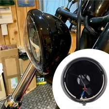 Black 5.75" LED Motorcycle Headlight housing brackets Assembly Compatible wit...