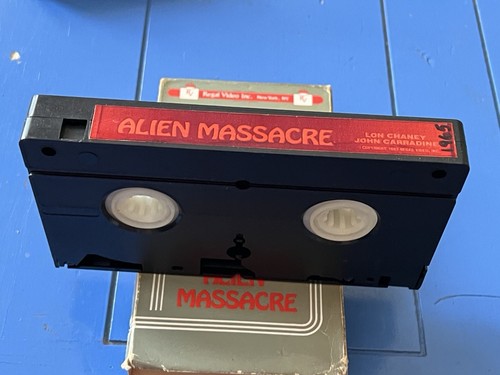 Rare OOP 1984 Alien Massacre Regal Video VHS, Lon Chaney John Carradine - Picture 6 of 13