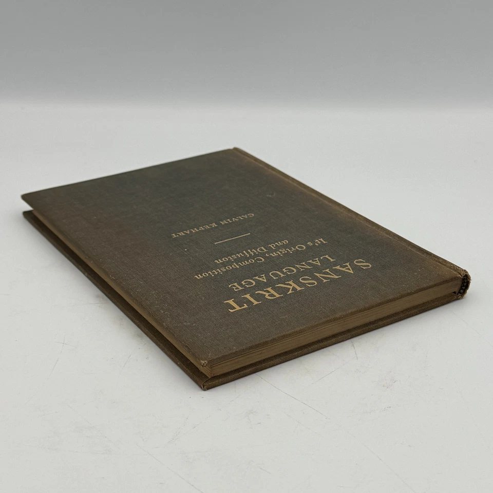 Sanskrit Language Its Origin Composition and Diffusion by Calvin Kephart 1949 HC - Image 3 of 4