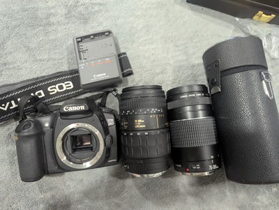 Canon EOS 20D 8.2 MP DSLR Camera + 2 Lens Battery And Charger 