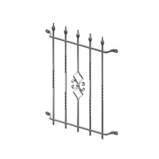 Fenstergitter Karat Sicherheitsgitter Einbruchsschutz Feuerverzinkt 790x1100mm