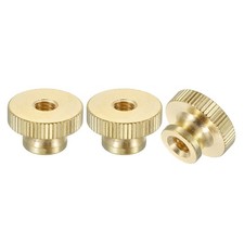 3Pcs Knurled Thumb Nuts M6 Brass Nut High Head Through Hole for 3D Printer Part