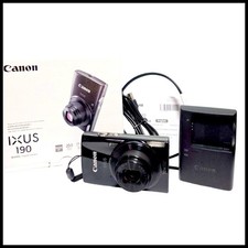 Canon PowerShot IXUS 190 Digital Camera 20.0MP 10x Optical Zoom Black