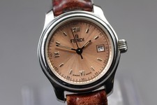 Orologio da donna vintage *quasi come nuovo* Fendi 210L Orologi quadrante rosa quarzo dal GIAPPONE