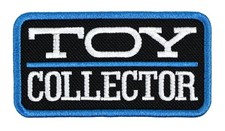 Toy Collector Embroidered Patch Black/Aqua Iron-On Sew-On Backpack Jacket Hat