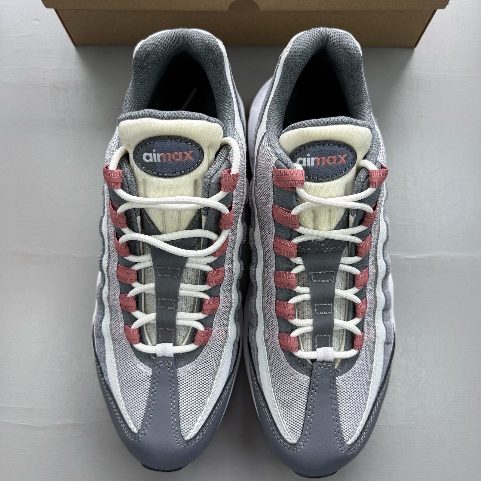 Nike Air Max 95 Size UK 9 Vast Grey Red Stardust Men's Trainers DM0011-008 image 8