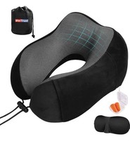 Neck Pillow for Traveling, Travel Pillows for Airplanes,100 Pure Memory Foam...