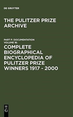 Verlag Walter de Gru - Complete Biographical Encyclopedia of Pulitzer  - X555z