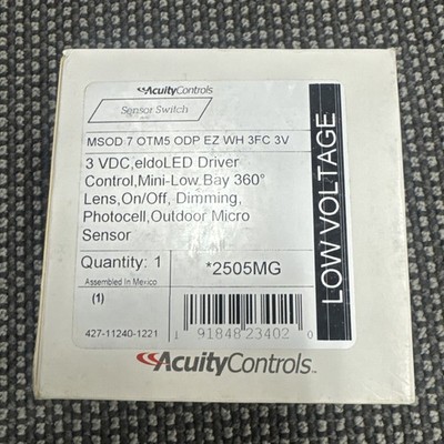 SensorSwitch 3 VDC eldo LED Driver Control On/off, 360 Lens Dimming Outdoor