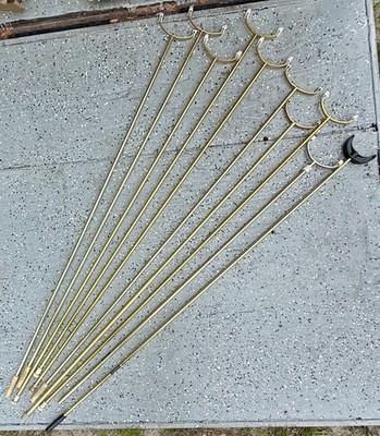 (10) 72 Inch ARCO Allen Shuffleboard Game Puck Push Sticks Poles Cues Aluminum