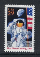 Scott 2841a- First Moon Landing, Astronaut- MNH 29c 1994- unused mint stamp