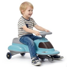 Image of COSTWAY Wiggle Car Kids Ride On Toy with No Batteries