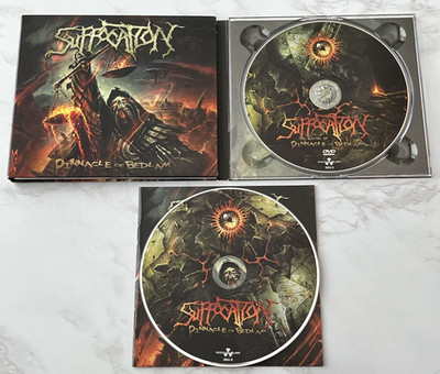 Suffocation Pinnacle Of Bedlam CD/DVD Digipak LTD/DELUXE ED w/Hype Sticker! RARE