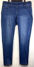 Old Navy Pull On Jeans - Womens Size 18 - Blue - Rockstar - Stained 4616 