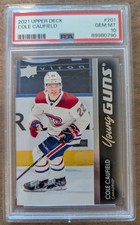 2021-22 Upper Deck Cole Caufield Young Guns PSA 10 #201 Montreal Canadiens RC