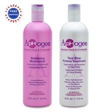 Aphogee Hair Care Treatment & Moisturizer 16 Fl Oz Bundle Double Two-Step powder