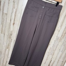 Halara High Waisted Button Pocket Straight Leg Casual Pants Womens Large NEW