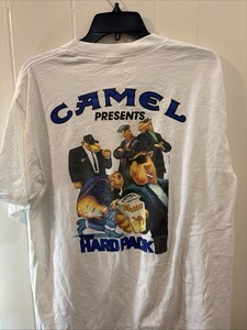 Vintage 1991 Camel ‘The Hard Pack’ Shirt XL Distressed Made In USA Silkworm Tag