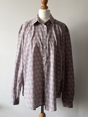 James Meade Hemd Gr. 16 Liberty Floral Flieder Lila William Morris Tana