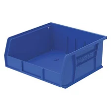 Akro-Mils 30235Blue Hang & Stack Storage Bin, 11 In W X 10-7/8 In L X 5 In H,