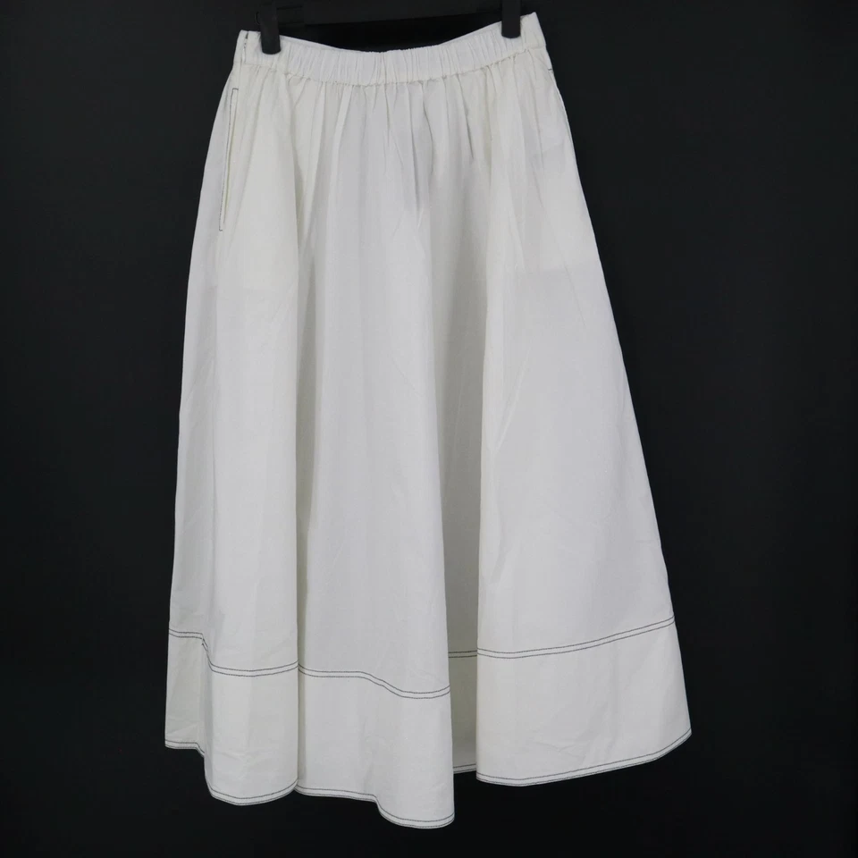 J. Falda Crew Midi Mujer 4 Clásica Atemporal Preppy Costera Boho Femenina Nueva con Etiquetas Foto 4 de 4