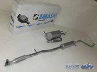 Imasaf Auspuffset Ab Kat für Chevrolet Spark 0.8 + 1.0 2005- |Mitteltopf+Endtopf