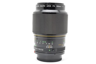CANON NEW FD MACRO 100mm f/4 MF NFD Lens [Optical Near Mint,Tested