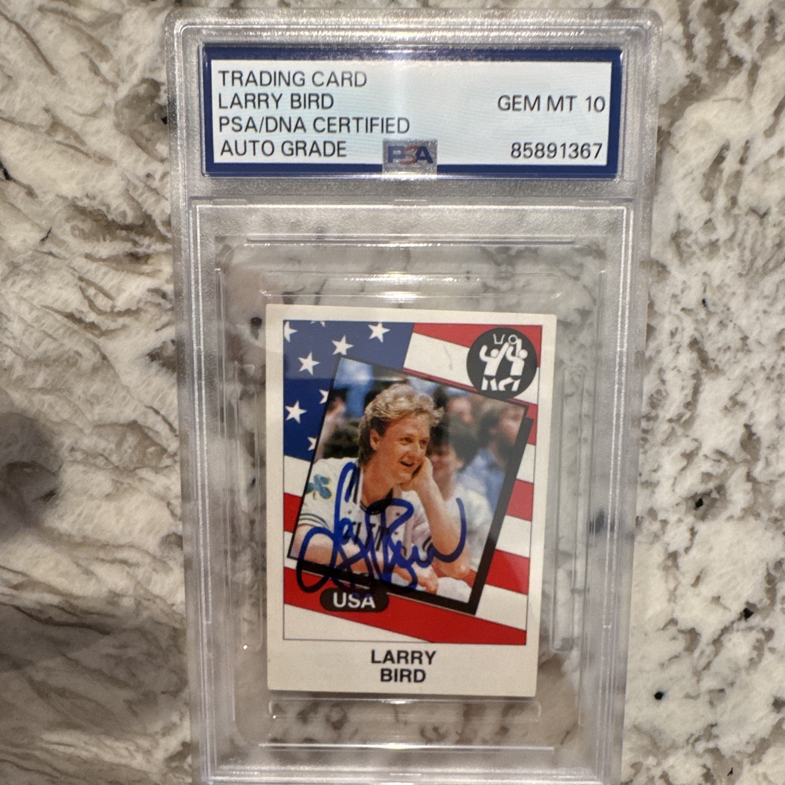 Panini 1986 SuperSport #130 Larry Bird Hard Signed Auto PSA/DNA 10 85891367