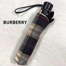 Burberry Nova Check Folding Umbrella Compact Plaid Women s