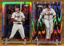 MATT OLSON ASG + RayWave Refractor LOT | 2025 Topps Chrome + Update BRAVES
