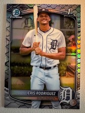 2025 Bowman Chrome 1st Cris Rodriguez Black Reptilian Refractor /10 #BCP-250