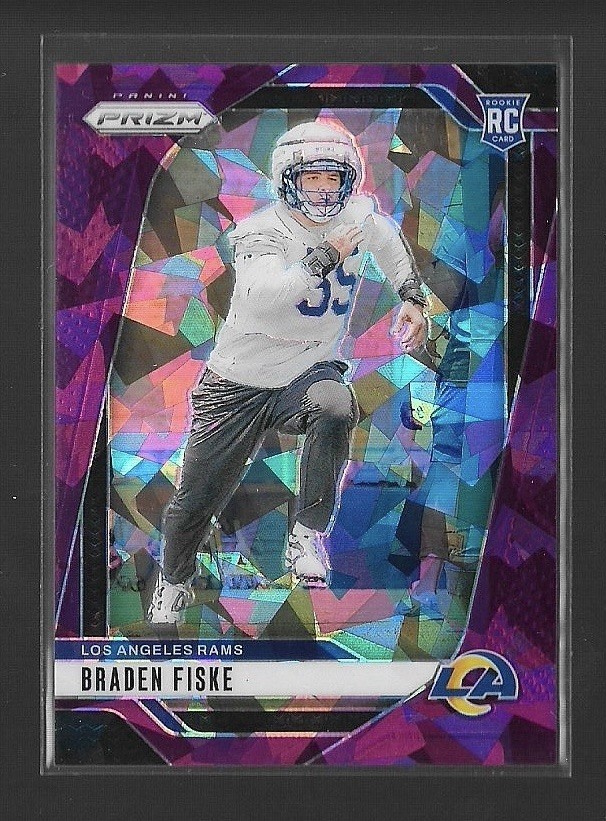 2024 Prizm Football - Braden Fiske #310 Purple Cracked Ice /225