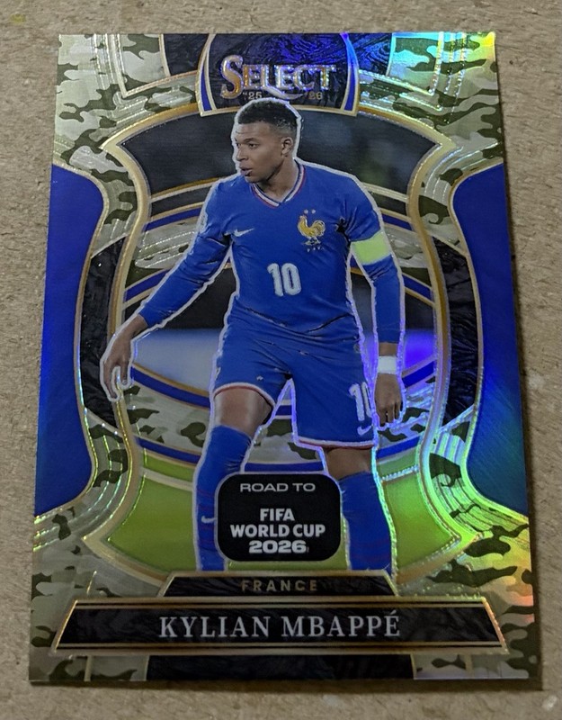 2026 Select World Cup Kylian Mbappe Terrace Camo Ref. 92/199 Real Madrid France
