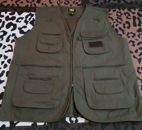 HQ Issue Men's Olive Green Concealed Carry Tactical Vest Police Size XL - product listing photo