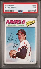 NOLAN RYAN 1977 TOPPS PSA 7 ! *FRESHLY GRADED ! *DEAD CENTERED HIGH # BEAUTY !