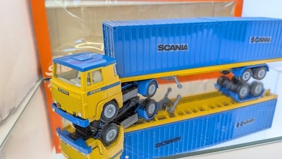 Tekno 1:50 Scania LB 141 Container Truck Excellent in Box #2