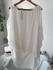 Elegantes Kleid Weiß Gr XXL Neu Ungetragen #...