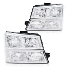 Headlight Bumper Lamps For 2003 2005 2006 Chevy Silverado 1500-3500 Hd Avalanche