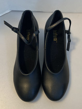 Balera Dancewear Black Strappy High Heel Tap Shoes Adult Womens 10.5M NEW